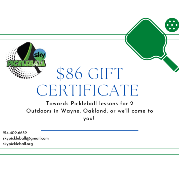 Give the gift of Pickleball with a Gift Certificate!